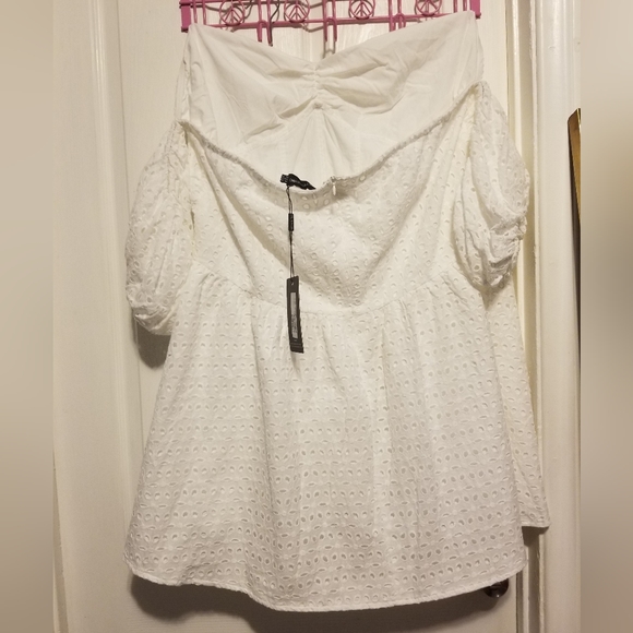 NWT Prettylittlething Dress Women's  Size 22 Color White - Picture 9 of 10